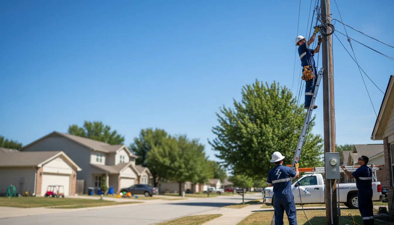Residential electrician providing installation services in Glenville, WV